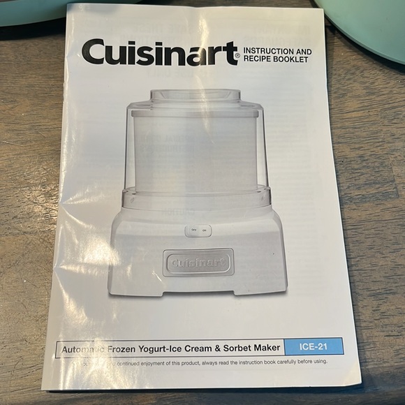 NWOT Cuisinart Automatic Frozen Yogurt Ice Cream Sorbet Maker - Picture 6 of 6